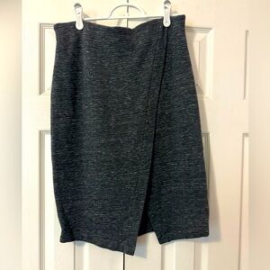 Loft grey knit texture skirt